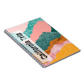 紙の風景，破れた，裂けた縁，緑，錆， ノートブック (右側)