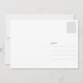 紙の飛行機とのかわいくモダンなサンキューカード サンキューカード (裏面)