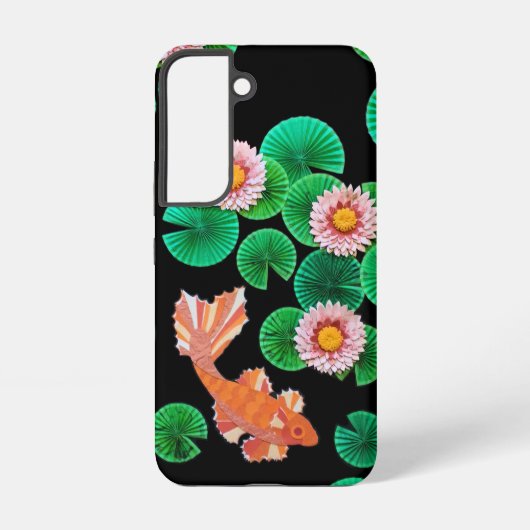 紙の鯉の池 SAMSUNG GALAXYケース (裏面)