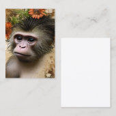 紙はテクスチャードヴィンテージルックサル 名刺 (正面/裏面)