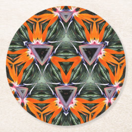 紙は生命の万華鏡のように千変万化するパターンをコースター ラウンドペーパーコースター