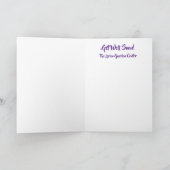 紙ひまわりクイリング折り畳みGet Well Card サンキューカード (内部)