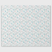 紙を風船と虹で包む。 ラッピングペーパー (フラット)