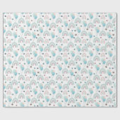 紙を風船と虹で包む。 ラッピングペーパー (フラット)