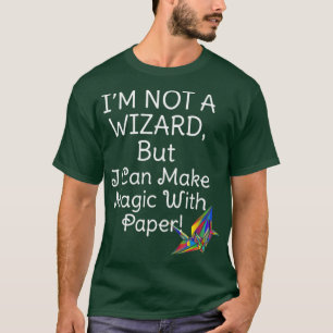 紙アーティストの折り紙ファンは魔法使いではなくマギを作る Tシャツ