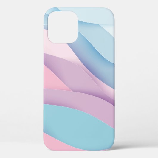 紙アートの漫画の抽象芸術波。紙カーブバック Case-Mate iPhoneケース (裏面)
