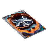 紙アートベビーラクーンインツリー3D ノートブック (右側)