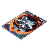 紙アートベビーラクーンインツリー3D ノートブック (左側)