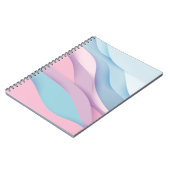 紙アート漫画抽象芸術波。紙の背中 ノートブック (左側)