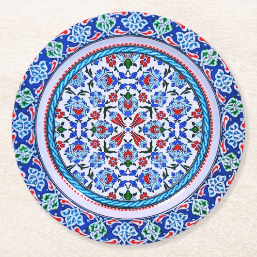 紙エレガントコースター ラウンドペーパーコースター (正面)