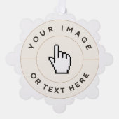 紙オーナメントカーカスタムド – 文字（イメージの追加） オーナメントカード (正面)