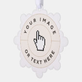 紙オーナメントカーカスタムド – 文字（イメージの追加） オーナメントカード (左)