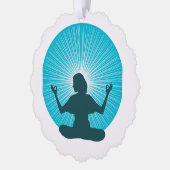 紙オーナメントスタイル：スキャロップ、紙：超微細加工 オーナメントカード (左)