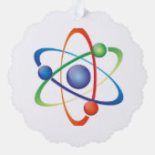 紙オーナメントスタイル：スキャロップ、紙：超微細加工 オーナメントカード (裏面)