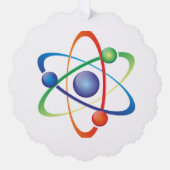 紙オーナメントスタイル：スキャロップ、紙：超微細加工 オーナメントカード (正面)