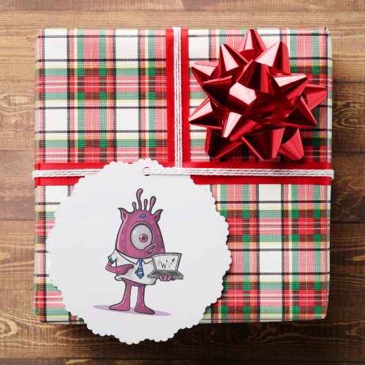 紙オーナメントスタイル：スキャロップ、紙：超微細加工 オーナメントカード (インサイチュ (ギフト))