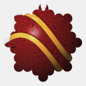 紙オーナメントスタイル：スノーフレーク、紙：スーパーファイン オーナメントカード (裏面)