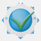 紙オーナメントスタイル：スノーフレーク、紙：スーパーファイン オーナメントカード (裏面)