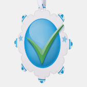 紙オーナメントスタイル：スノーフレーク、紙：スーパーファイン オーナメントカード (左)