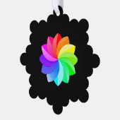 紙オーナメントスタイル：スノーフレーク、紙：スーパーファイン オーナメントカード (左)