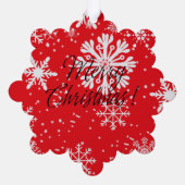 紙オーナメント及びギフトカードラベル オーナメントカード (裏面)