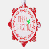 紙オーナメント及びギフトカードラベル オーナメントカード (左)