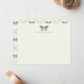 紙カイトバタフライフラットノートカード ノートカード (正面/裏面インサイチュ)