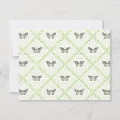 紙カイトバタフライフラットノートカード ノートカード (裏面)