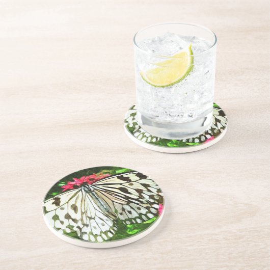 紙カイトバタフライ抽象芸術印象主義 コースター (側面)