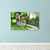 紙カイトバタフライ キャンバスプリント (インサイチュ (ウッドフロア))