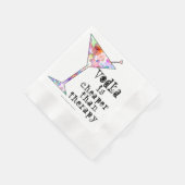 紙カクテルナプキンス、セラピーより安いウォッカ 縁ありカクテルナプキン (角)