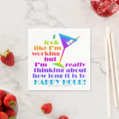 紙カクテルナプキンス – マルティーニ、カクテルユーモア スタンダードカクテルナプキン (インサイチュ)