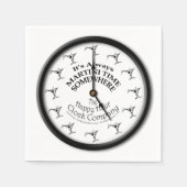 紙カクテルナプキンス – 常にマルティニ時間 スタンダードカクテルナプキン (正面)