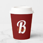 紙カスタマイズカップお名前 紙コップ (裏面)