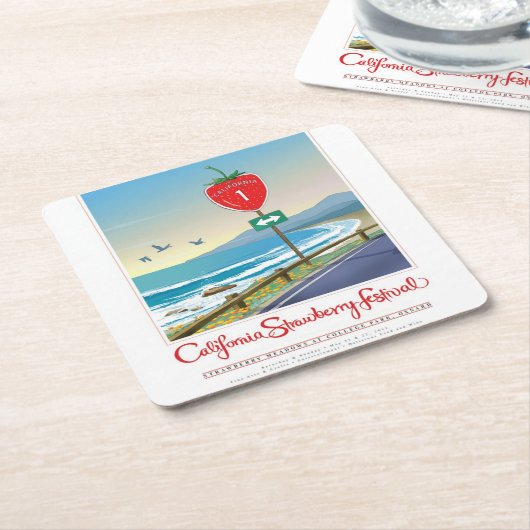 紙カスタマイズ·コースター スクエアペーパーコースター (アングル)