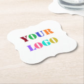 紙カスタムのロゴビジネス促進コースター ペーパーコースター (アングル)