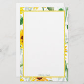 紙カスタムひまわり文具 便箋 (正面/裏面)