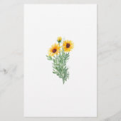 紙カスタムひまわり文具 便箋 (裏面)