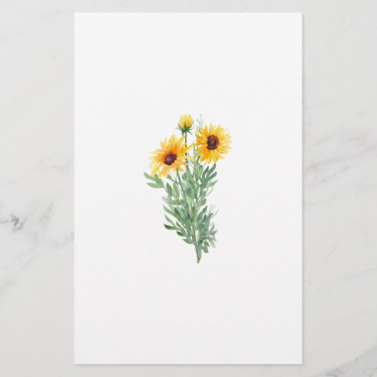 紙カスタムひまわり文具 便箋 (裏面)