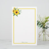 紙カスタムひまわり文具 便箋 (スタンド正面)