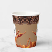 紙カスタムカップのロゴブランドコーヒーショップ 紙コップ (左)