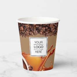 紙カスタムカップのロゴブランドコーヒーショップ 紙コップ