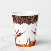 紙カスタムカップのロゴブランドコーヒーショップ 紙コップ (左)