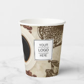 紙カスタムカップのロゴブランドコーヒーショップ 紙コップ (裏面)