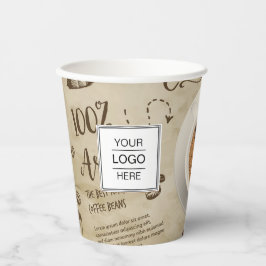 紙カスタムカップのロゴブランドコーヒーショップ 紙コップ