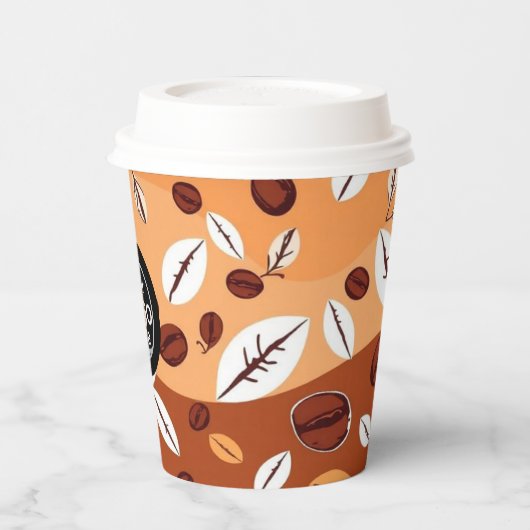 紙カスタムカップ8oz 紙コップ (左)