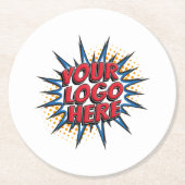 紙カスタムコースター ラウンドペーパーコースター (正面)