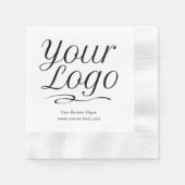 紙カスタムナプキンスとロゴ&プロモーション文字 縁ありカクテルナプキン (正面)