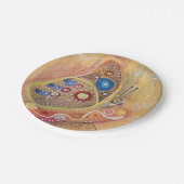 紙カスタムプレートバタフライ絵を描アートズ ペーパープレート (アングル)