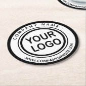 紙カスタムプロモロゴラウンドコースター ラウンドペーパーコースター (アングル)